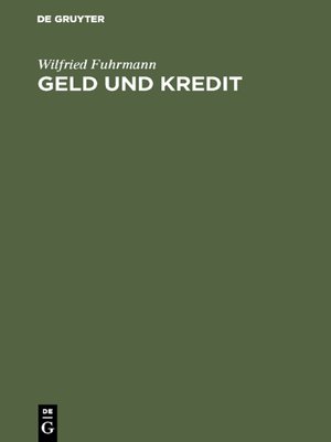 cover image of Geld und Kredit